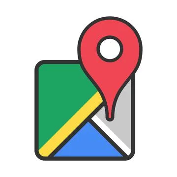 Pointer map icon design 스톡 일러스트
