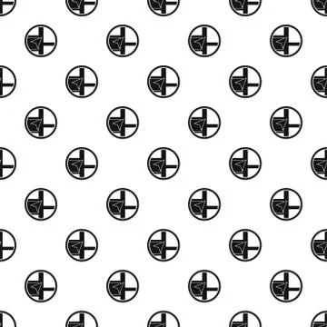 Pointer on map pattern, simple style Stock Illustration