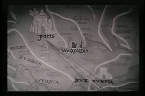 Pointer moving across map of France Video stock 11348306