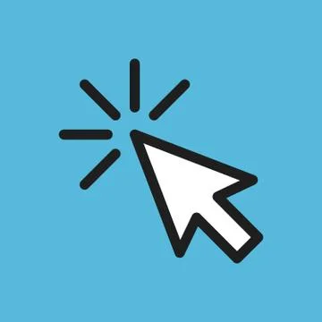 Pointer or cursor as arrow icon. Mouse clicking 스톡 일러스트