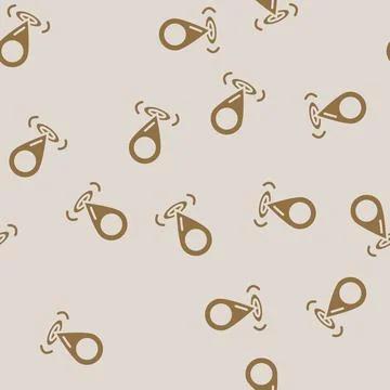 Pointer red map location glyph vector seamless pattern イラスト素材