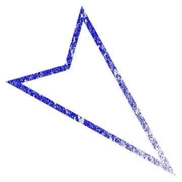 Pointer Right Down Grunge Textured Icon Stock Illustration