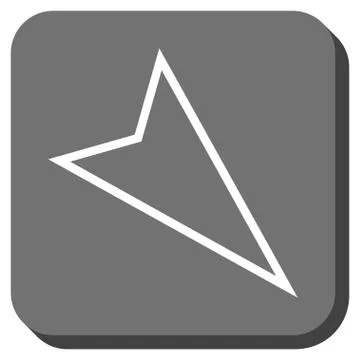 Pointer Right Down Rounded Square Vector Icon Stockillustratie