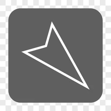 Pointer Right Down Rounded Square Button イラスト素材