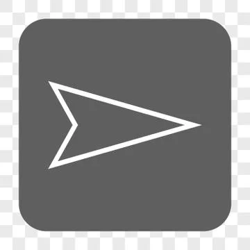 Pointer Right Rounded Square Button イラスト素材