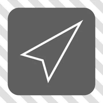 Pointer Right Up Rounded Square Button イラスト素材