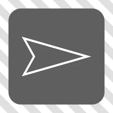 Pointer Right Rounded Square Button イラスト素材