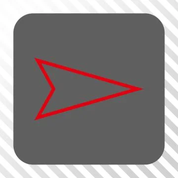 Pointer Right Rounded Square Button イラスト素材