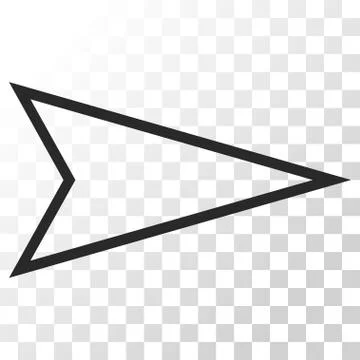 Pointer Right Vector Icon Illustrazione stock