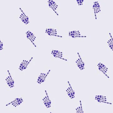 Pointer robot hand gesture glyph seamless pattern Stock Illustration