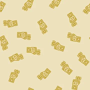 Pointer robot hand gesture line vector seamless pattern Illustrazione stock