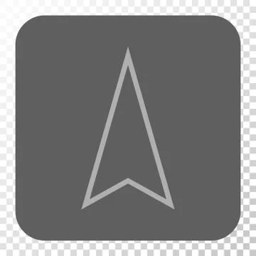 Pointer Up Rounded Square Button Stockillustratie