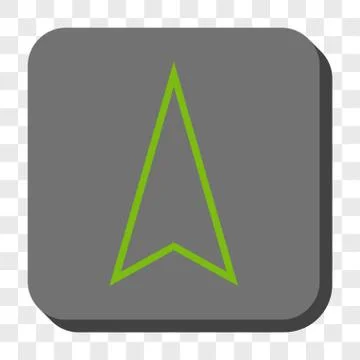 Pointer Up Rounded Square Button Stock Illustration