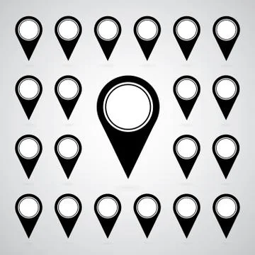 Pointer set mark Stock Illustration