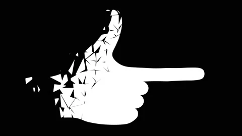 Pointer stick with hand isolated on black background. Stock Footage 237592786