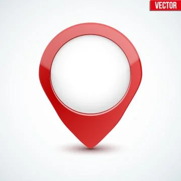 Pointer target for map Illustrazione stock
