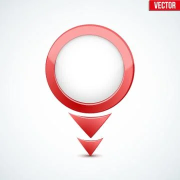 Pointer target for map 스톡 일러스트