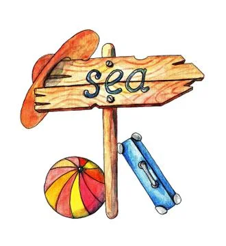 Pointer, watercolor Stock Illustration