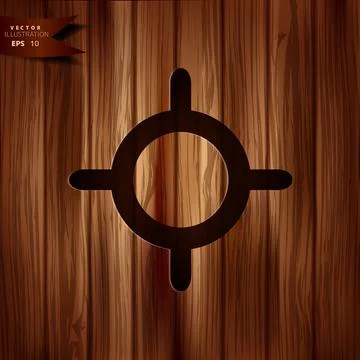 Pointer web icon. Application button. Illustrazione stock