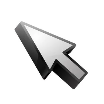 Pointer on white Stock Illustration