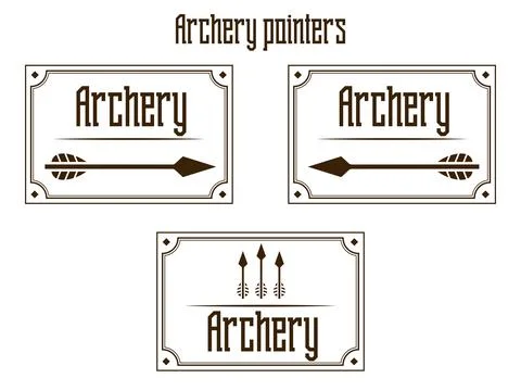 Pointers archery vector illustration Stock Illustration