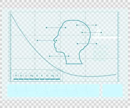 Pointers on illustration of a head Stock Photos