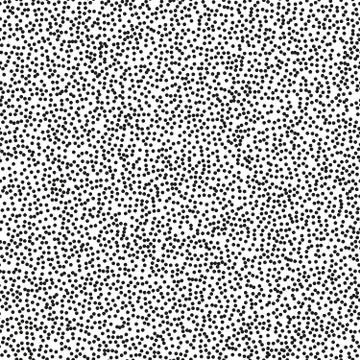 Pointillism high density seamless dots pattern. Abstract monochrome halftone Illustrazione stock