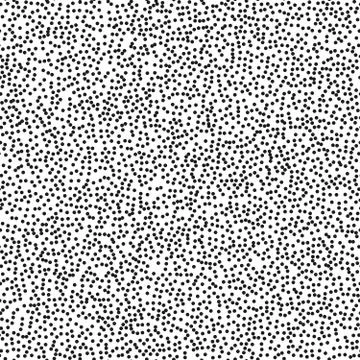Pointillism high density seamless dots pattern. Abstract monochrome halftone Illustrazione stock