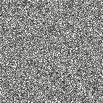 Pointillism high density seamless dots pattern. Abstract monochrome halftone Illustrazione stock