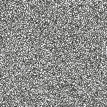 Pointillism high density seamless dots pattern. Abstract monochrome halftone Illustrazione stock