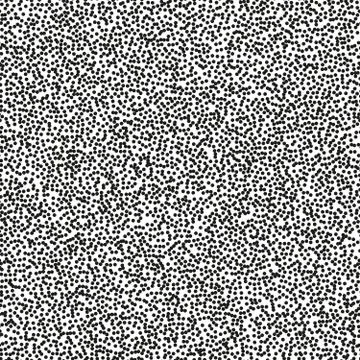 Pointillism high density seamless dots pattern. Abstract monochrome halftone Illustrazione stock