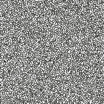 Pointillism high density seamless dots pattern. Abstract monochrome halftone Illustrazione stock