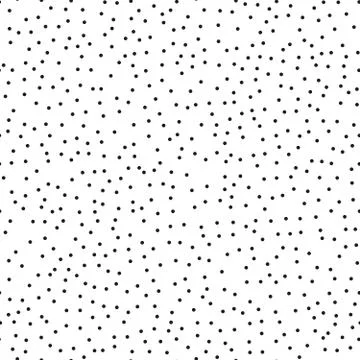 Pointillism low density seamless dots pattern. Abstract monochrome halftone Illustrazione stock