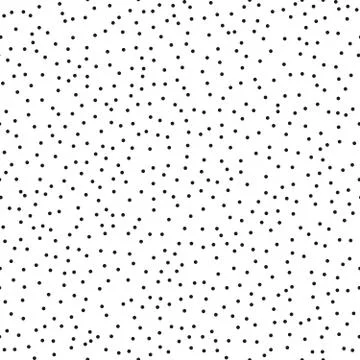 Pointillism low density seamless dots pattern. Abstract monochrome halftone Illustrazione stock