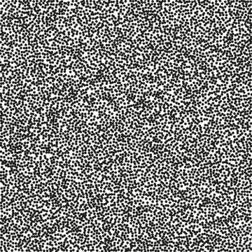Pointillism middle density seamless dots pattern. Abstract monochrome halftone Stock Illustration