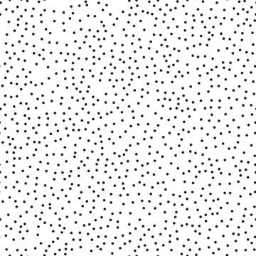 Pointillism middle density seamless dots pattern. Abstract monochrome halftone Stock Illustration
