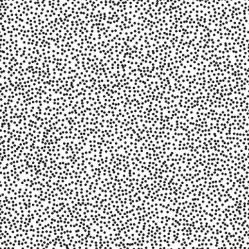 Pointillism middle density seamless dots pattern. Abstract monochrome halftone Stock Illustration