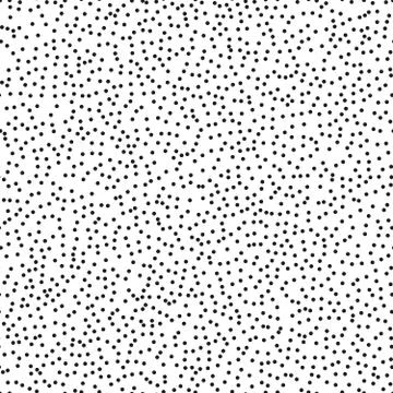 Pointillism middle density seamless dots pattern. Abstract monochrome halftone イラスト素材
