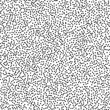 Pointillism middle density seamless dots pattern. Abstract monochrome halftone Stock Illustration