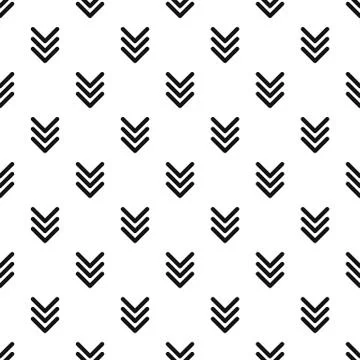 Pointing arrow pattern seamless vector Stock Illustration