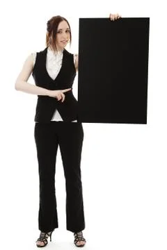 Pointing the board Stock Photos