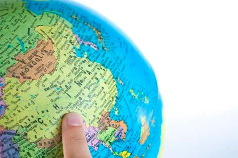 Pointing china Stock Photos