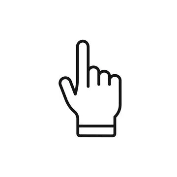 Pointing Cursor Icon Ideal for Navigation and User Interfaces Illustrazione stock
