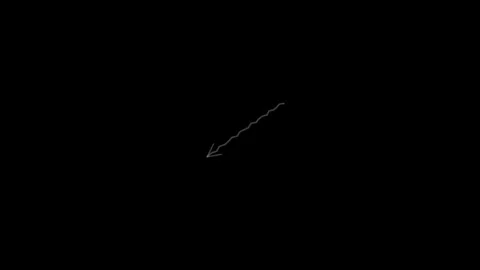 Pointing doodle arrows collection of hand drawn animated sketch elements for Video stock 345957054