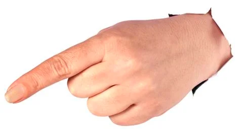 Pointing Down Stock Photos