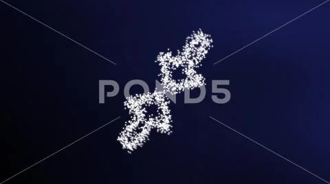 Pointing at each other arrows in particles effect: Royalty Free #135695146