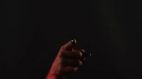 Pointing finger at the camera, gesture by demon hand. 스톡 동영상 80369585