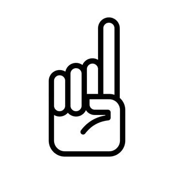 Pointing finger icon for presentation or user interface design イラスト素材
