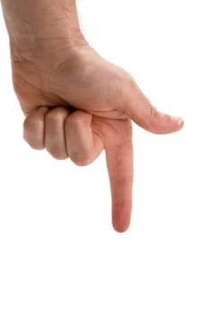 Pointing finger Stock Photos