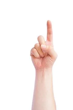 Pointing finger Stock Photos